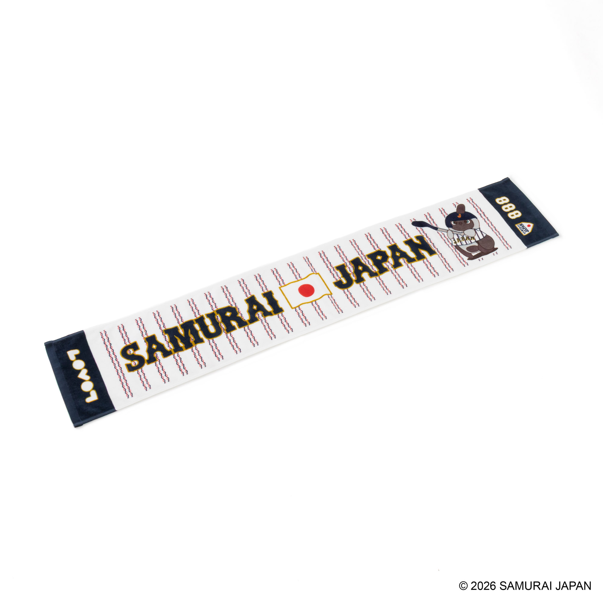 公式】東京キャラクターストリート侍ジャパン×LOVOT マフラータオル