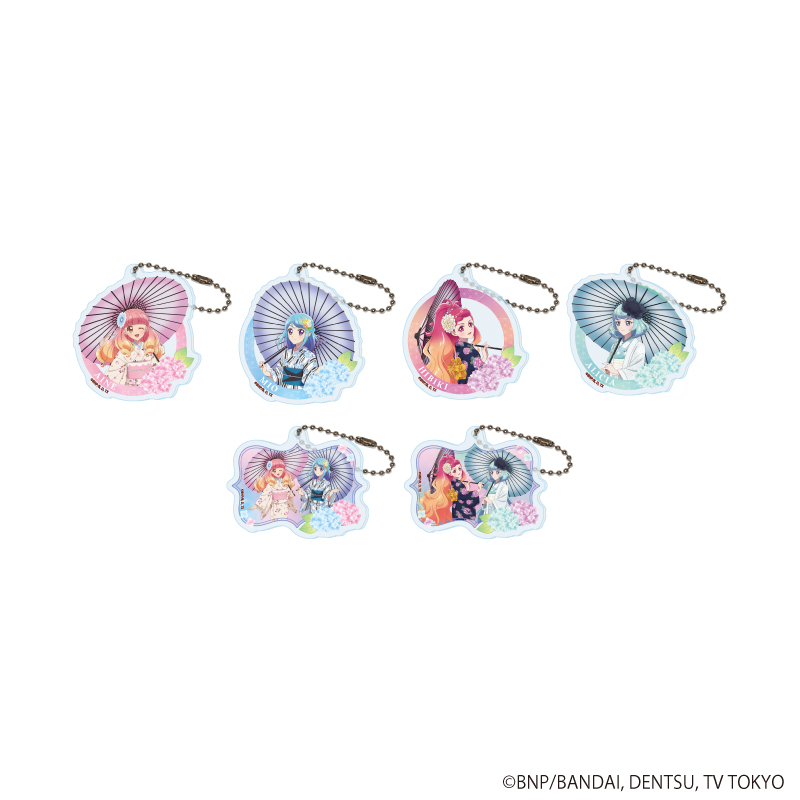 アクリルキーホルダー「アイカツフレンズ！」05/梅雨ver. コンプリートセット(全6種)(描き下ろしイラスト)