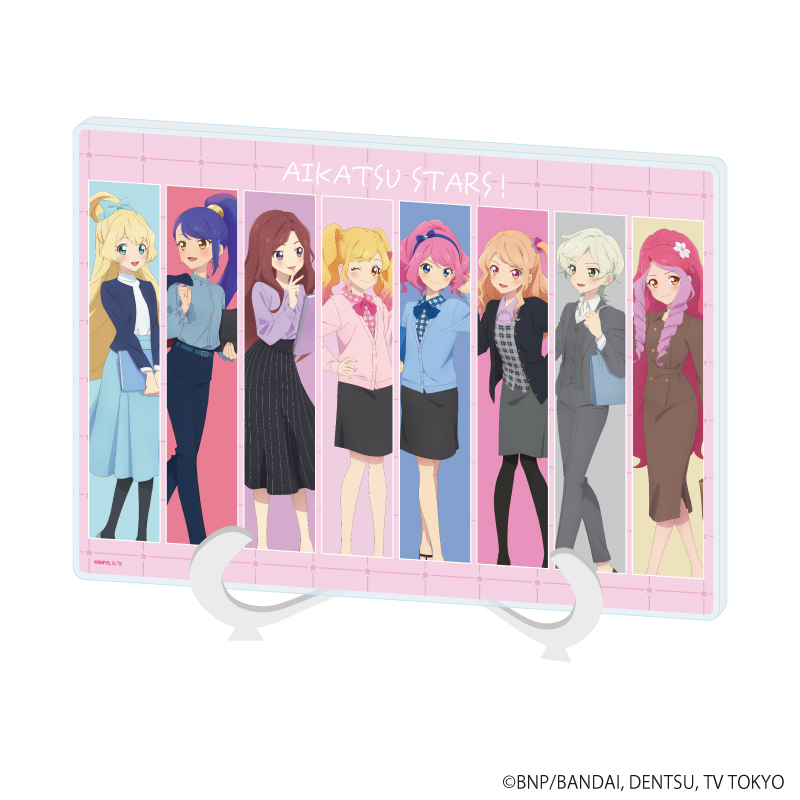 アクリルアートボード(A5サイズ)「アイカツスターズ！」03/オフィスガールver. 集合デザイン(描き下ろしイラスト)