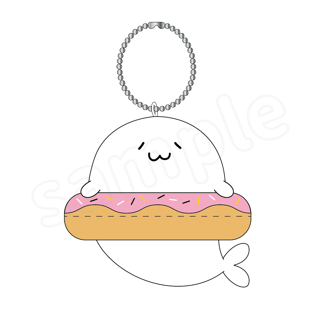 北海の魔獣あざらしさん　むにゅぐるみマスコット ドーナツ