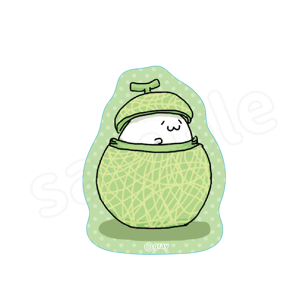 北海の魔獣あざらしさん　ステッカーメロンアイス