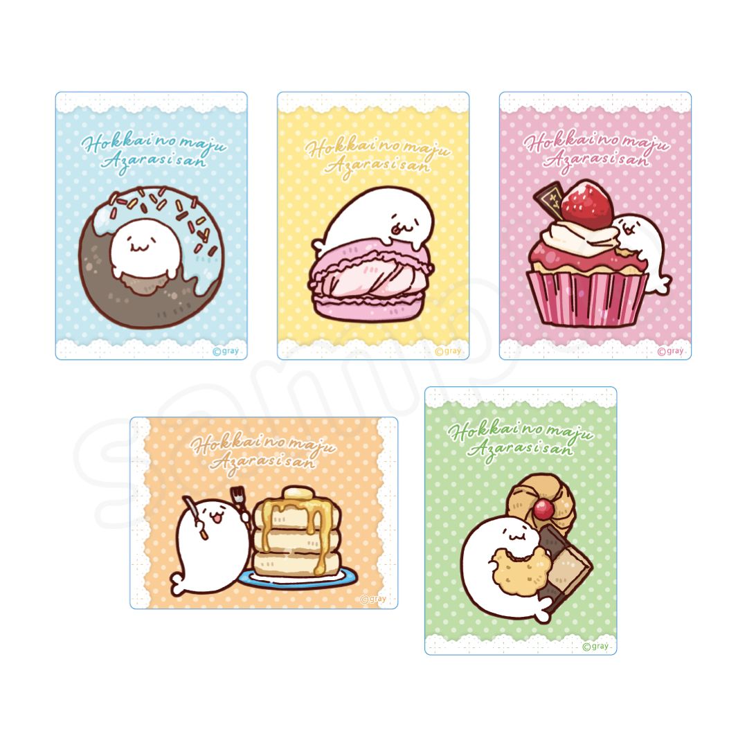 北海の魔獣あざらしさん　トレーディングクリアカード（全５種）