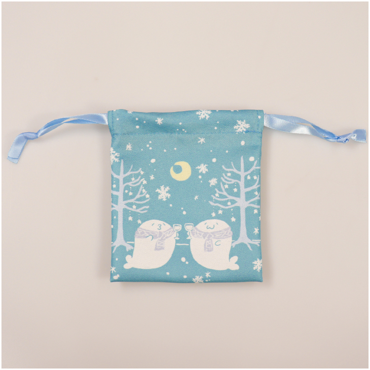 あざらしさんプリント巾着