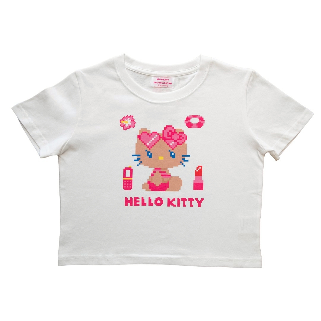 サンリオ クロップドTシャツ05 DOT-ビキニ ホワイト (Mサイズ)