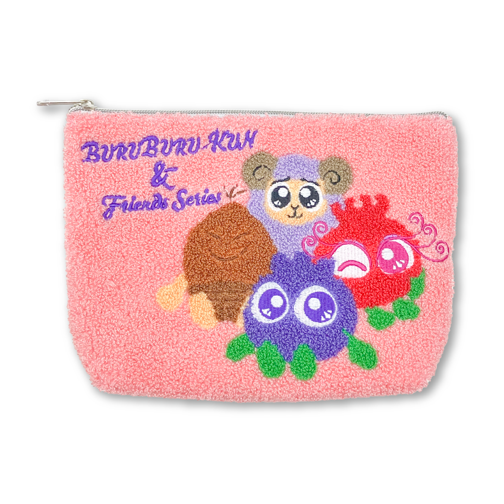 公式】東京キャラクターストリートサガラ刺繍ポーチ ピンク: わかさ