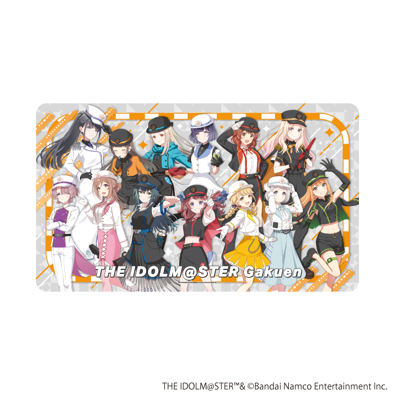 プレミアムマルチラバーマット「学園アイドルマスター」01/集合デザイン 駅員風衣装ver.(描き下ろしイラスト)