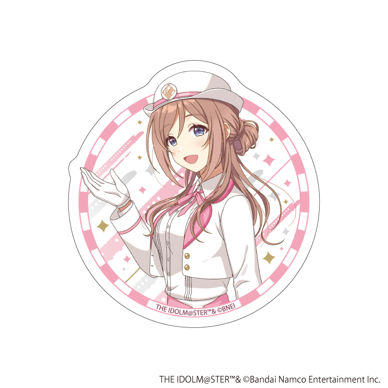 ダイカットステッカー「学園アイドルマスター」37/姫崎莉波 駅員風衣装ver.(描き下ろしイラスト)