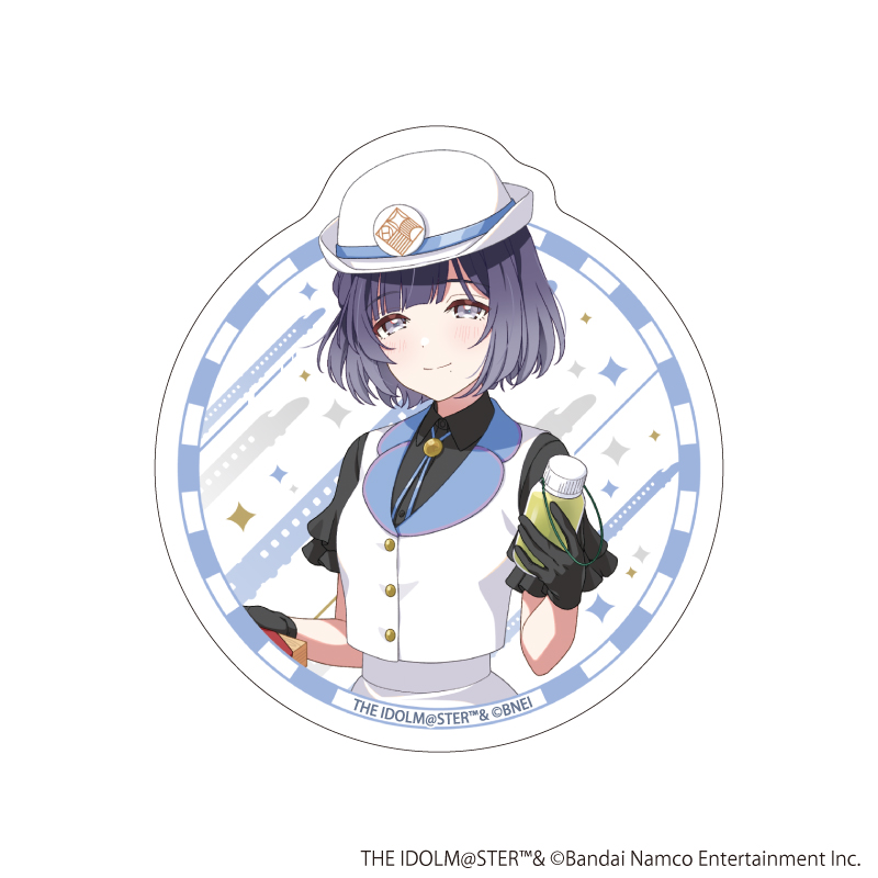 ダイカットステッカー「学園アイドルマスター」35/秦谷美鈴 駅員風衣装ver.(描き下ろしイラスト)