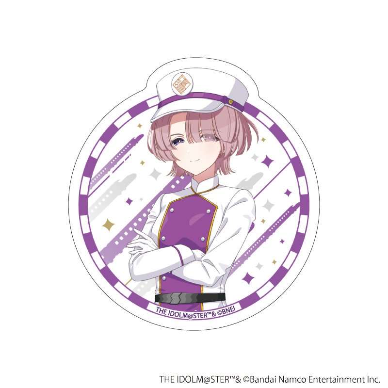 ダイカットステッカー「学園アイドルマスター」29/有村麻央 駅員風衣装ver.(描き下ろしイラスト)
