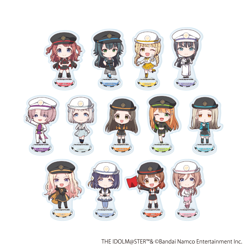 アクリルぷちスタンド「学園アイドルマスター」06/駅員風衣装ver. コンプリートセット(全13種)(ミニキャライラスト)