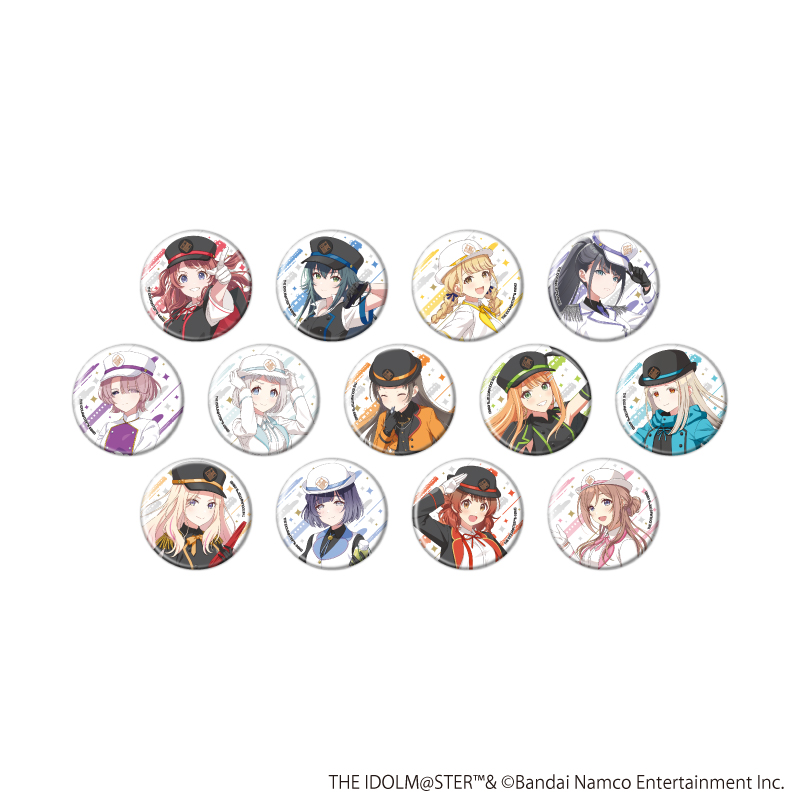 缶バッジ「学園アイドルマスター」05/駅員風衣装ver. コンプリートセット(全13種)(描き下ろしイラスト)