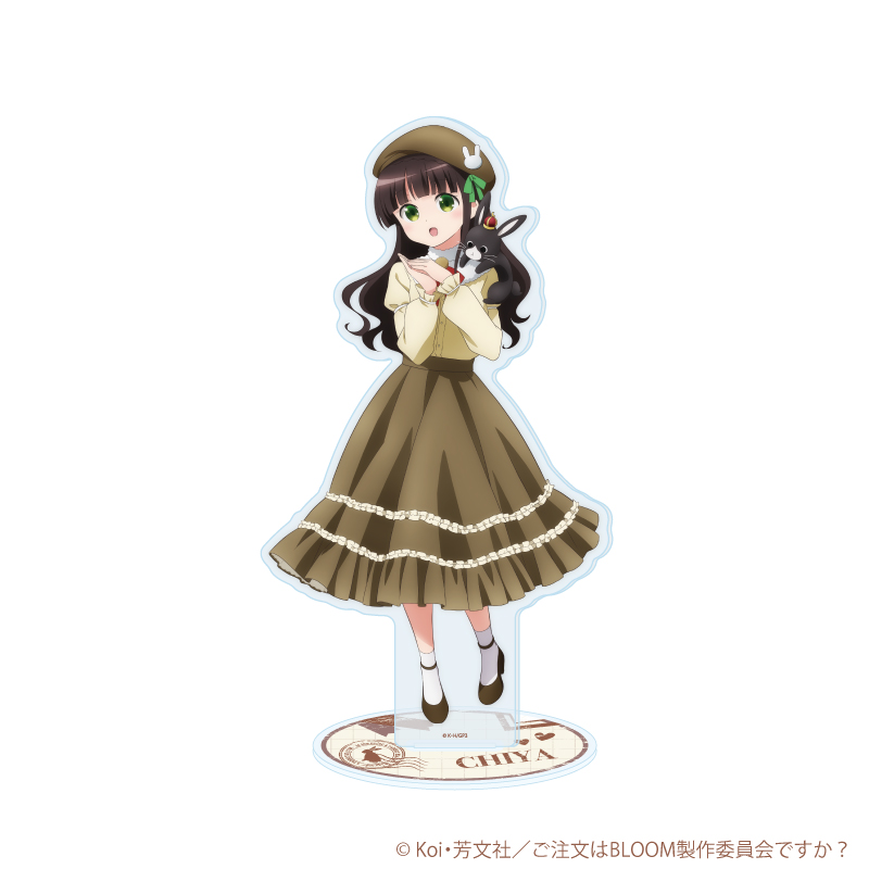 アクリルスタンド「ご注文はうさぎですか？BLOOM」28/千夜 ベレー帽ver.(描き下ろしイラスト)