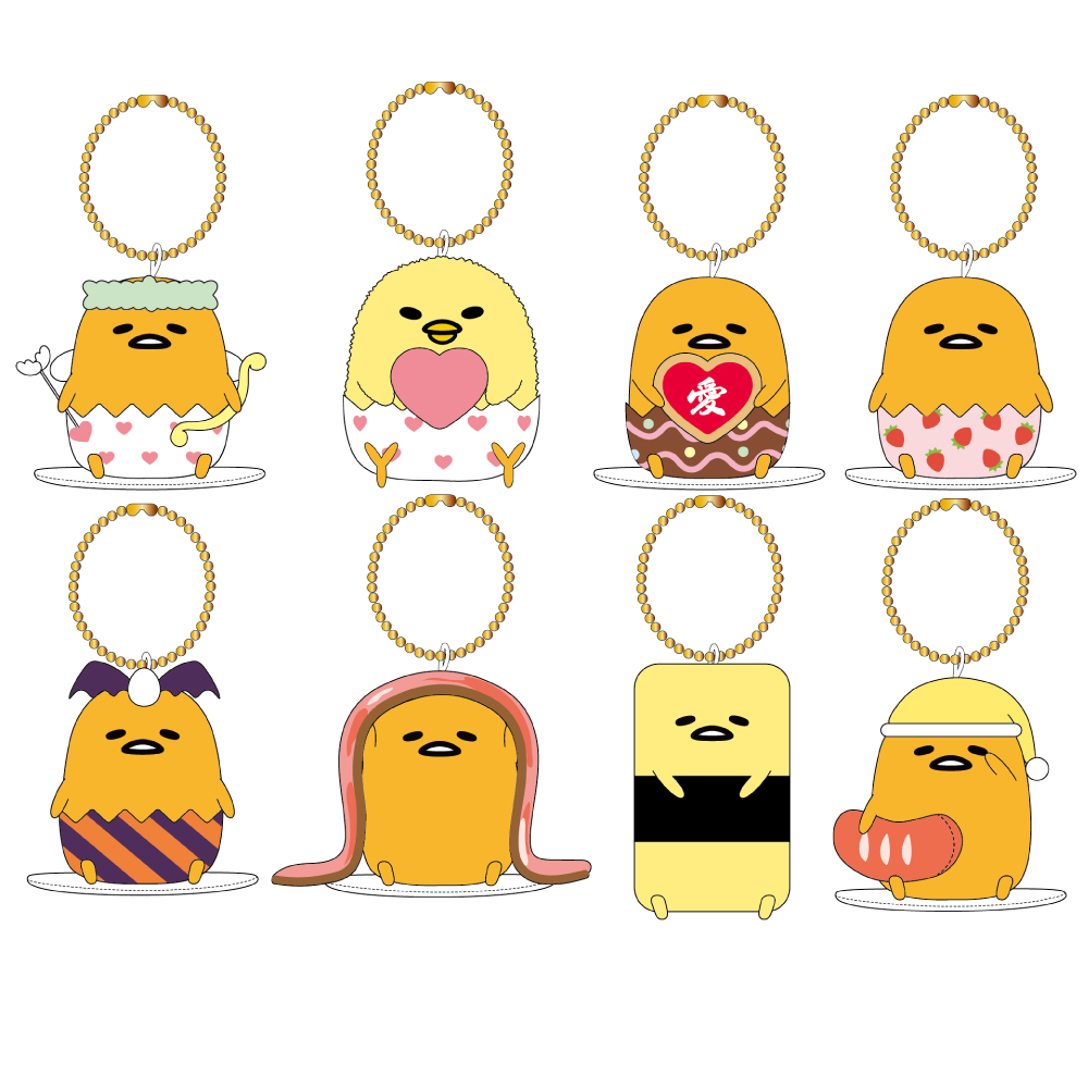 ぐでたま コレクション トレーディングむにゅぐるみマスコット(全8種)