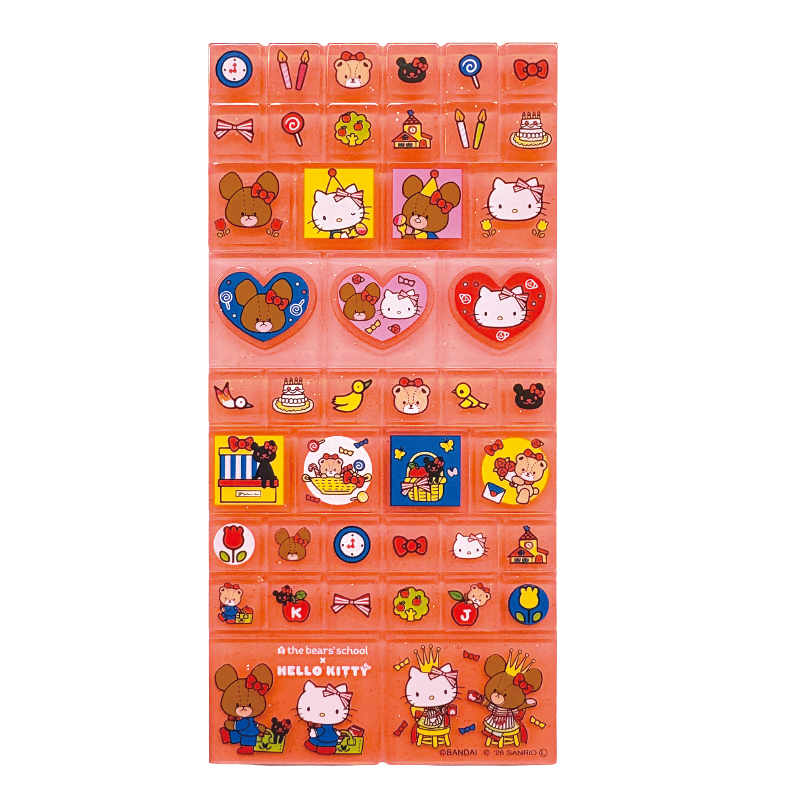 公式】東京キャラクターストリートくまのがっこう×HELLO KITTY タイル