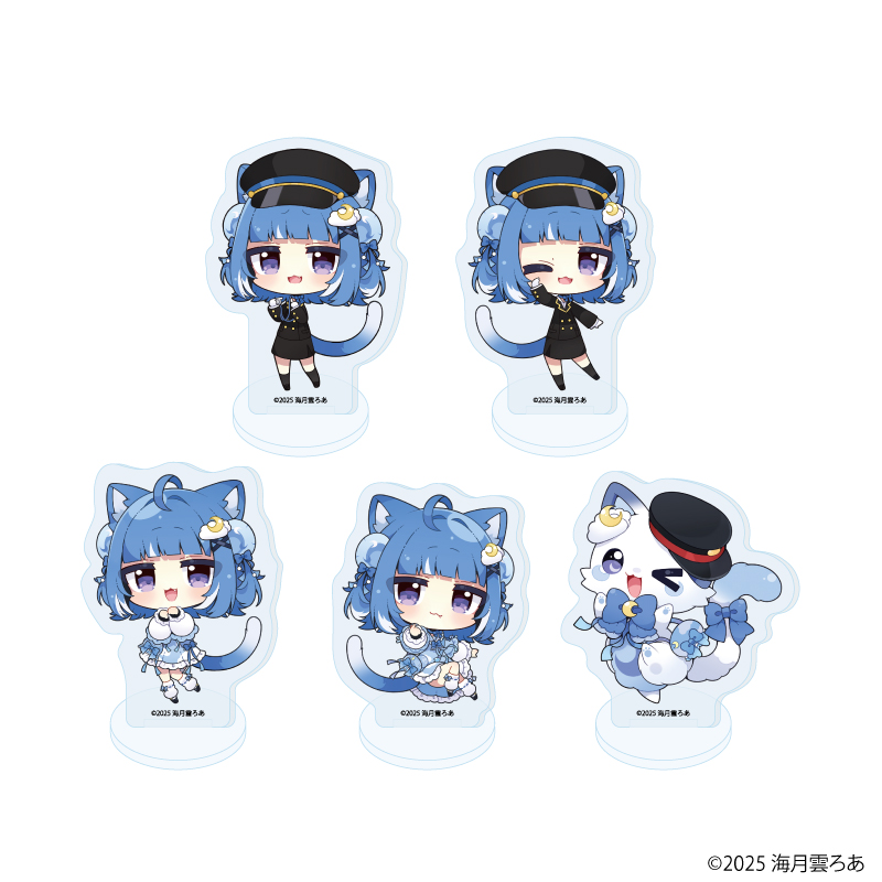 アクリルぷちスタンド「海月雲ろあ」01/コンプリートセット(全5種)(描き下ろしイラスト)