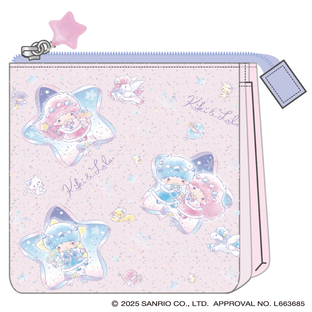 クリア3ポケットポーチ 雪灯りのファンタジー