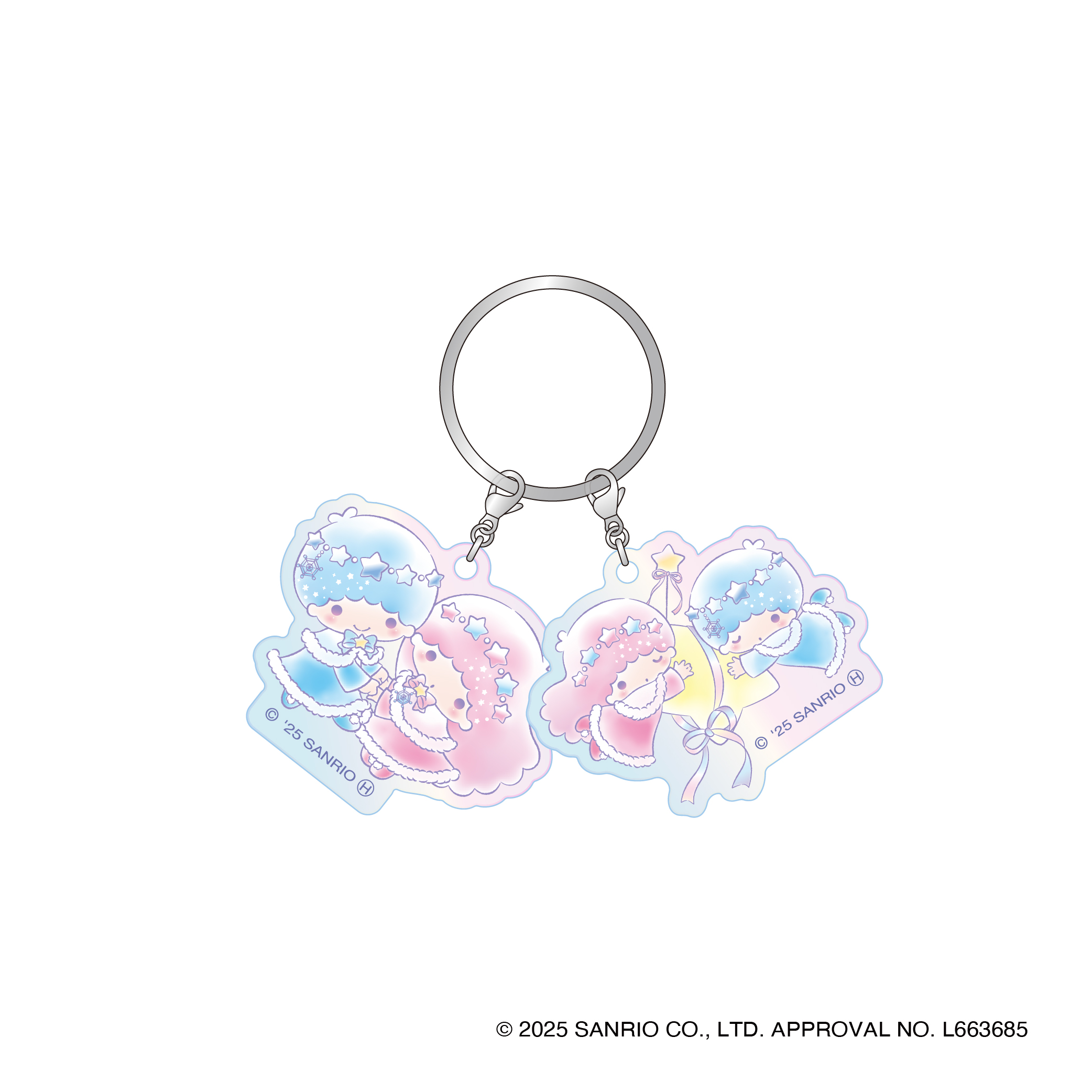 オーロラ2連アクリルキーホルダー 雪灯りのファンタジー