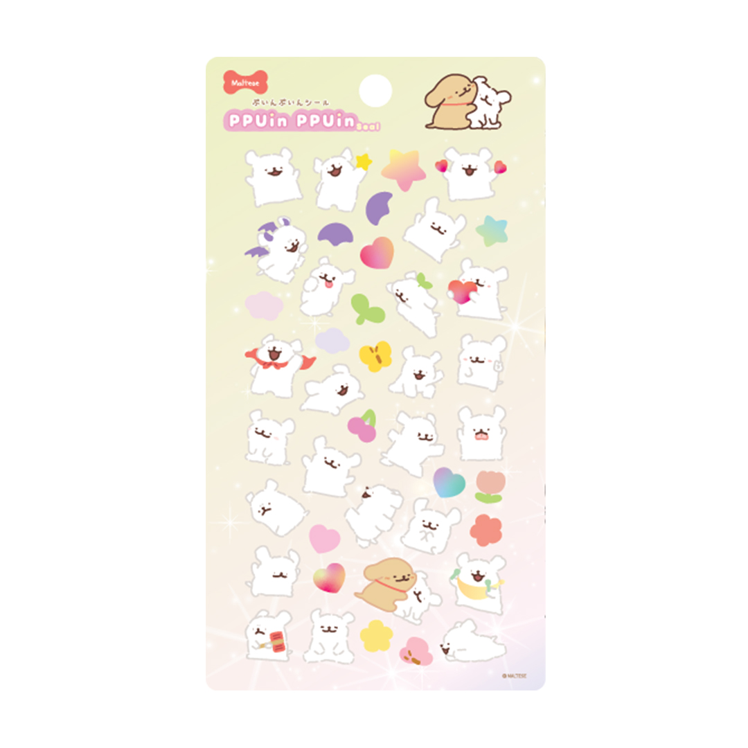 ぷいんぷいんシール　モルチーズ　かわいぬ日常