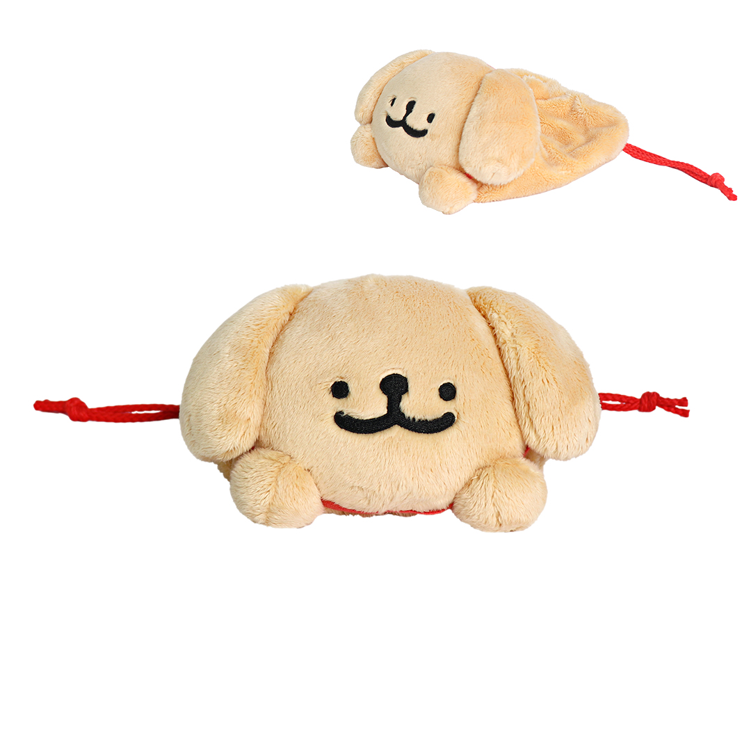 レトリバー　うつ伏せ巾着