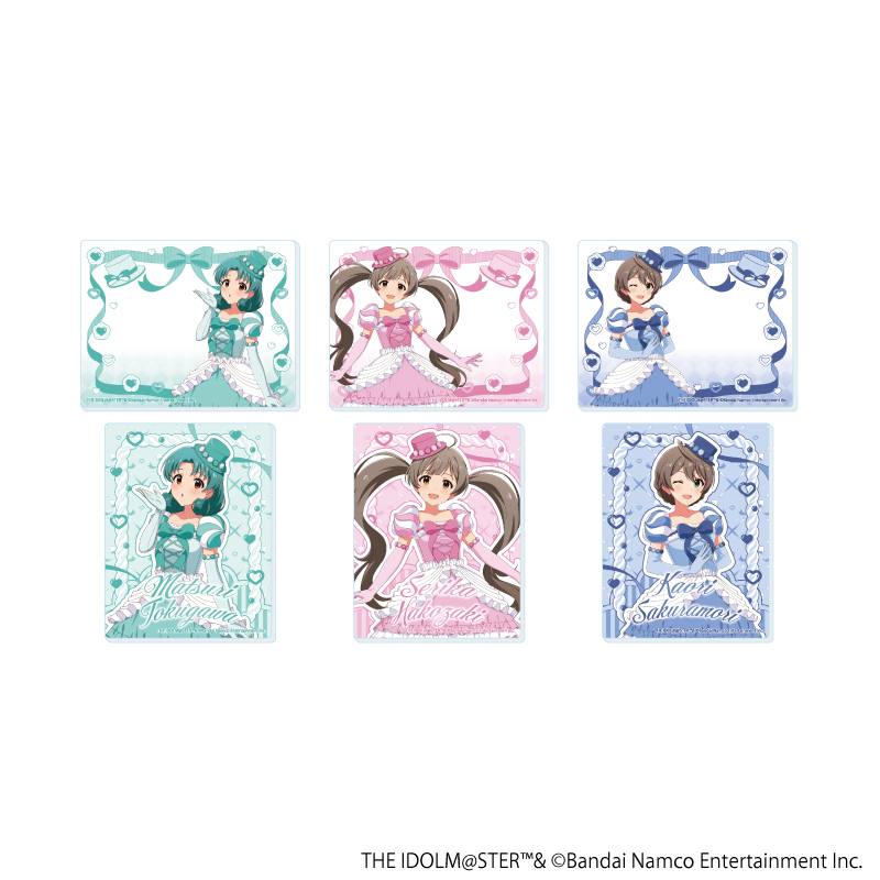 アクリルカード「アイドルマスター ミリオンライブ！」16/マカロンドレスver. コンプリートセット(全6種)(描き下ろしイラスト)