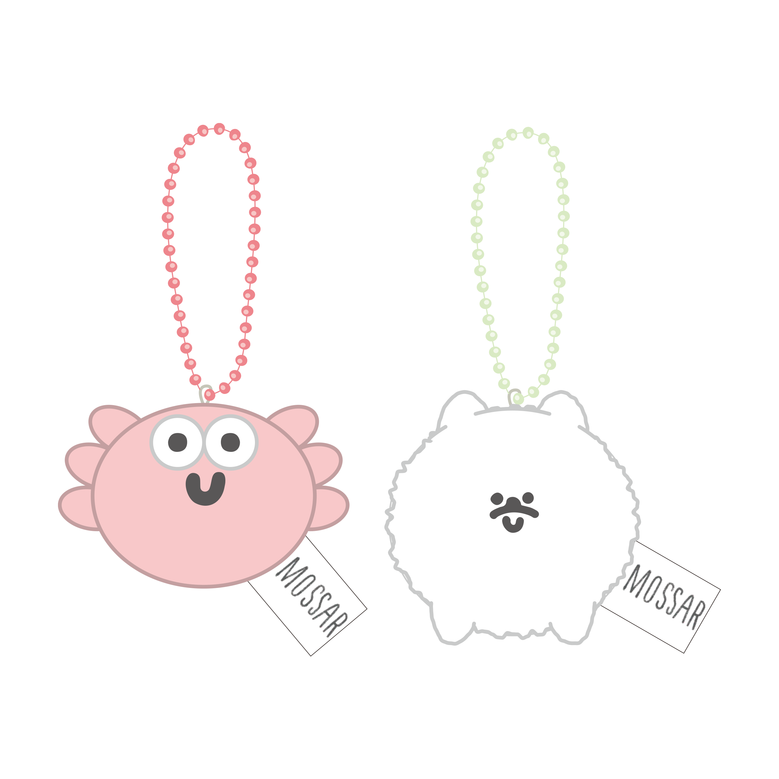 もっさりもさお　カニさん＆ポメちゃんマスコット