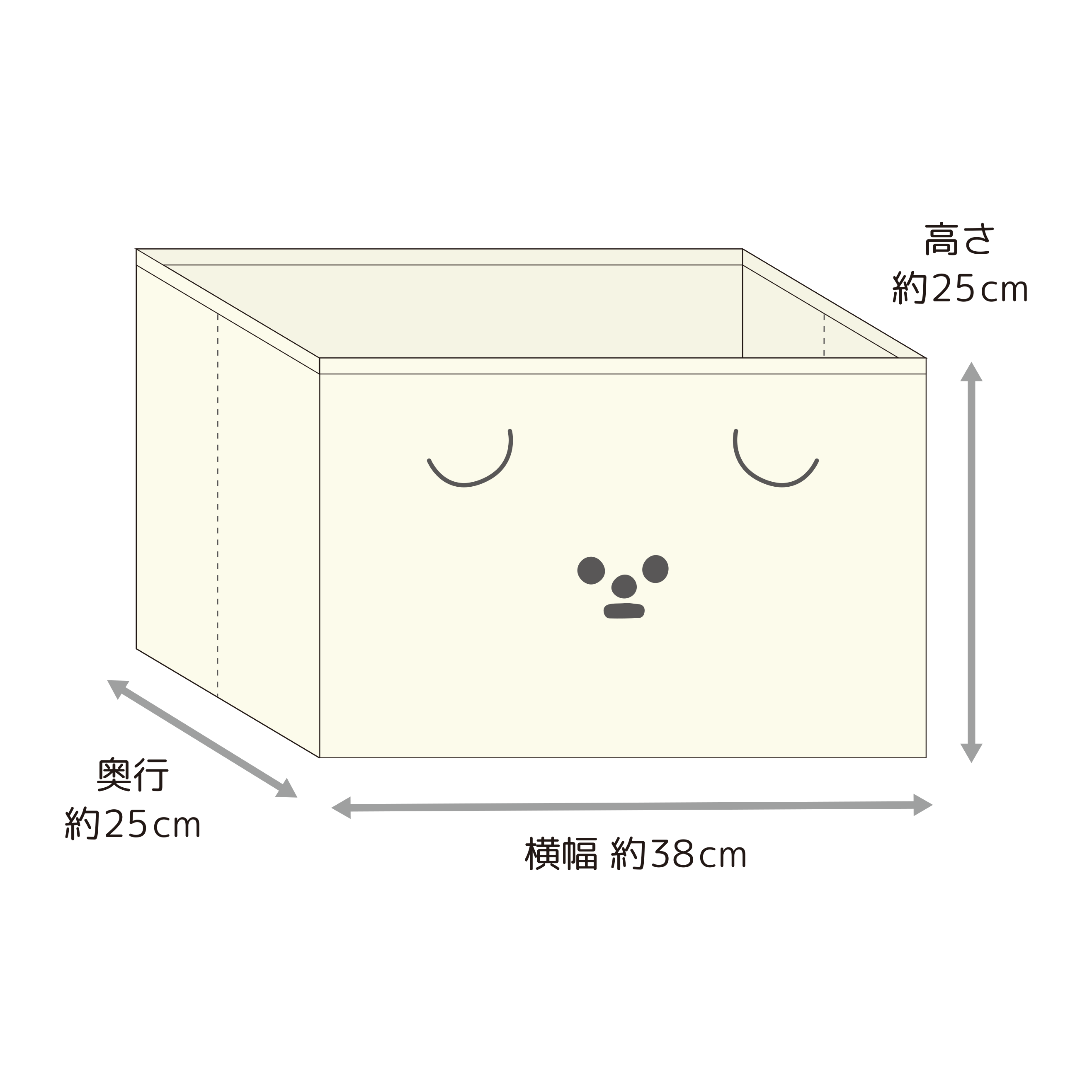 もっさりもさお　ストレージボックス