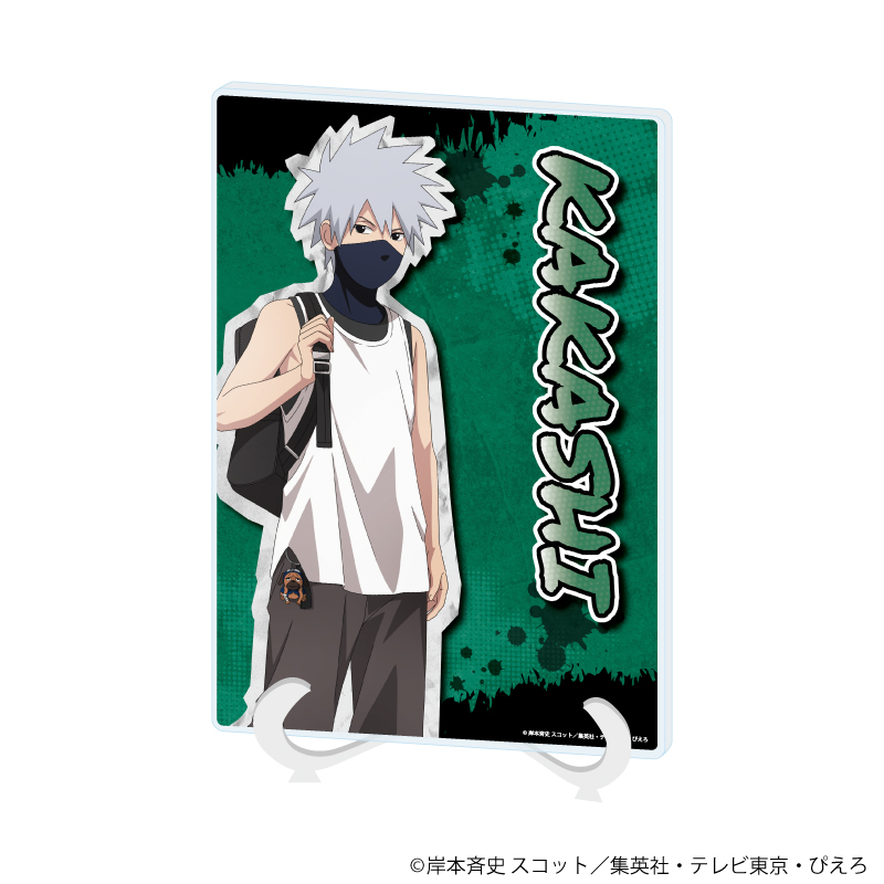 アクリルアートボード(A5サイズ)「NARUTO-ナルト- 疾風伝」06/はたけカカシ ストリートファッションver.(描き下ろしイラスト)