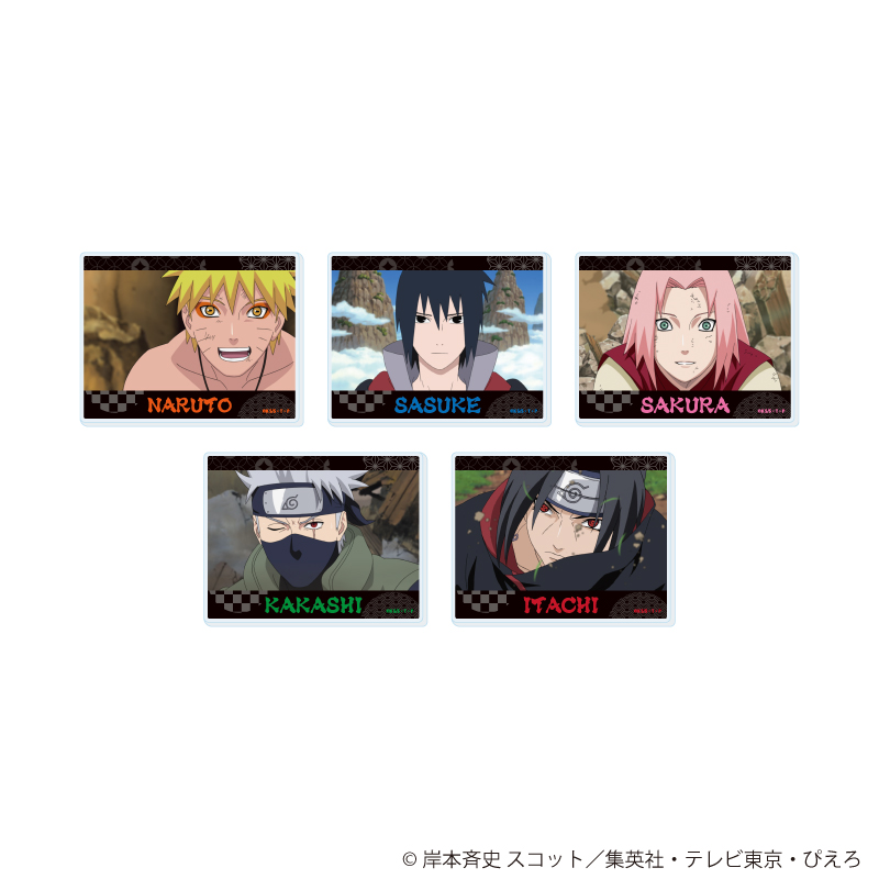 ミニアクリルプレート「NARUTO-ナルト- 疾風伝」13/コンプリートセット(全5種)(場面写イラスト)