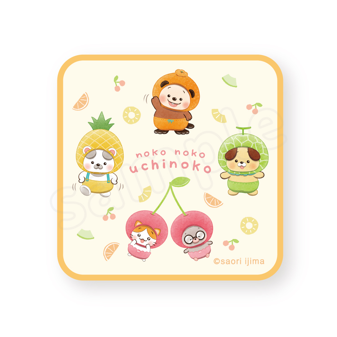 のこのこうちのコ ハンドタオル フルーツ