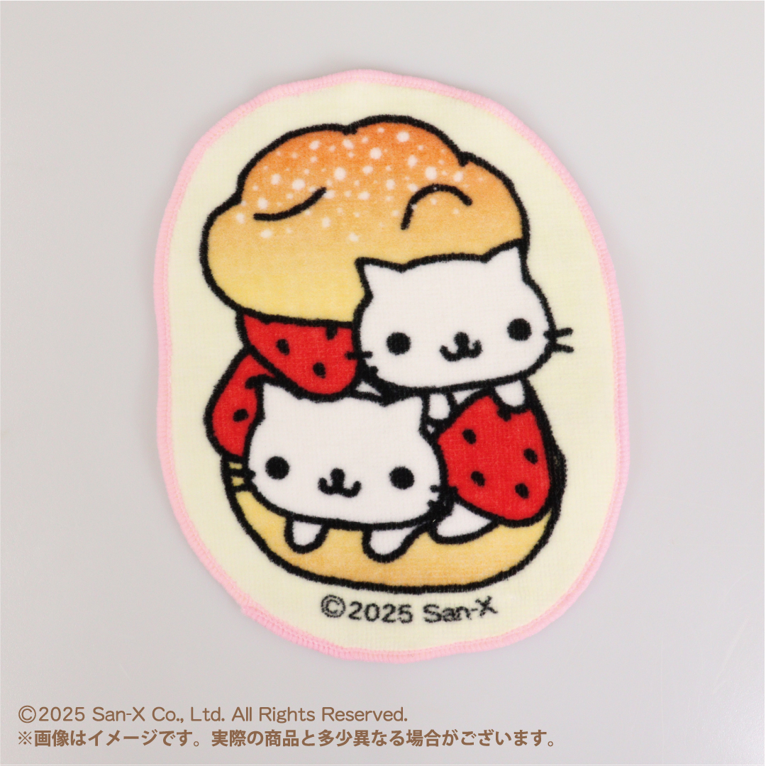 にゃんにゃんにゃんこ ダイカットミニタオル