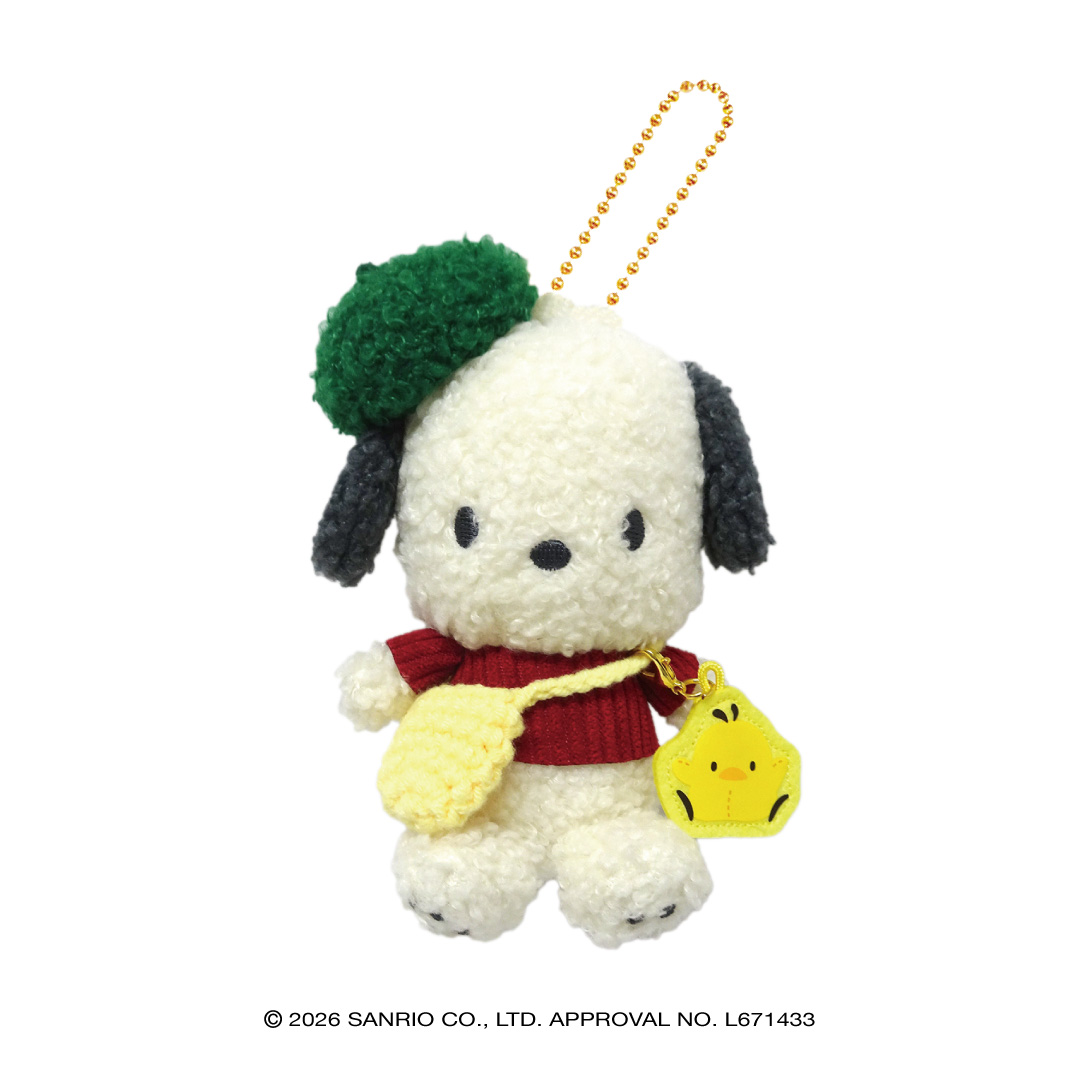 サンリオキャラクターズ(お出かけもこもこスタイル) ボールチェーンマスコット ポチャッコ