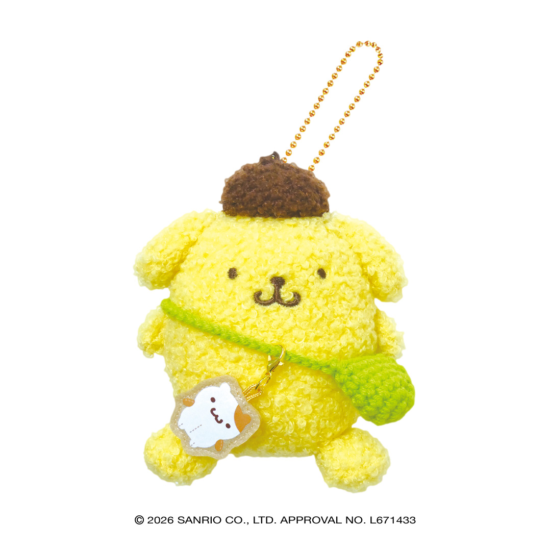 サンリオキャラクターズ(お出かけもこもこスタイル) ボールチェーンマスコット ポムポムプリン