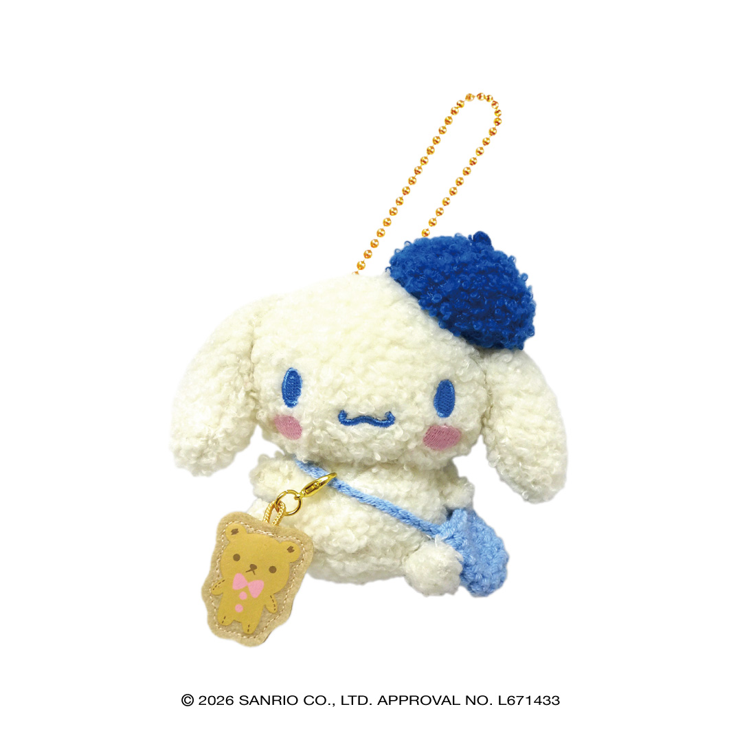 サンリオキャラクターズ(お出かけもこもこスタイル) ボールチェーンマスコット シナモロール