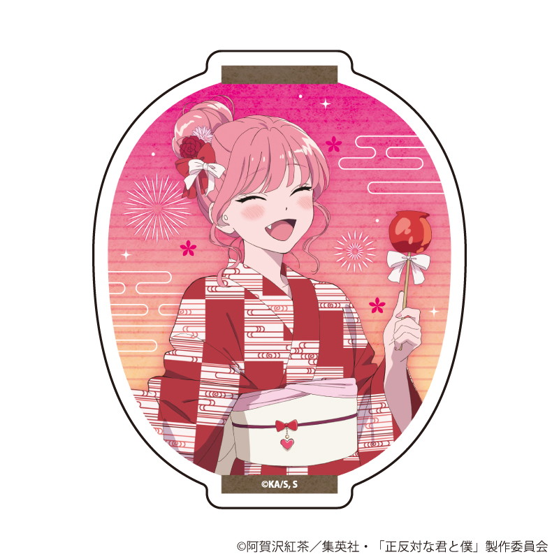 ダイカットステッカー「TVアニメ『正反対な君と僕』」13/鈴木 夏祭りver.(描き下ろしイラスト)