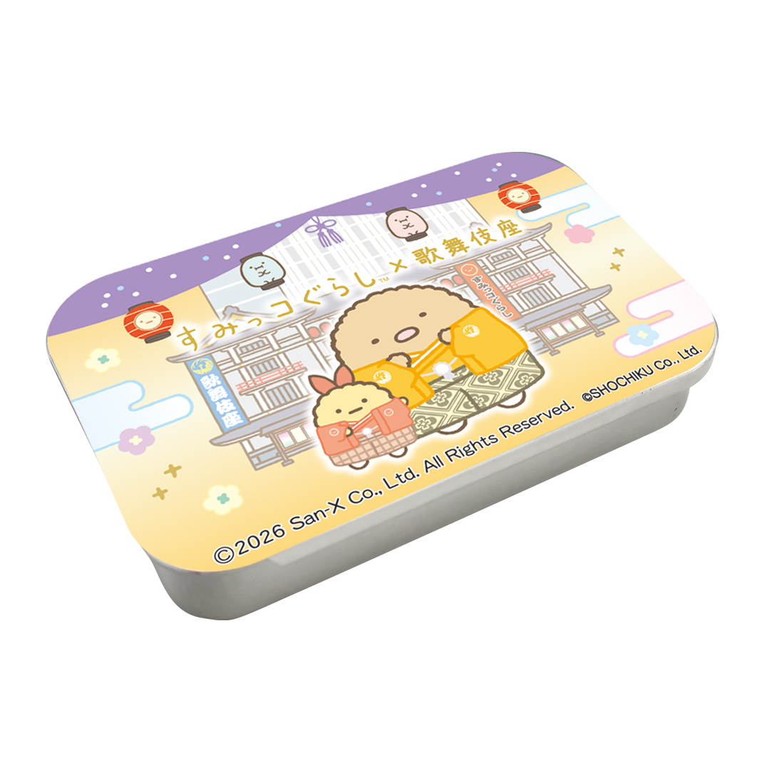 すみっコぐらし×歌舞伎座　スライド缶ラムネ（とんかつ＆えびふらいのしっぽ）