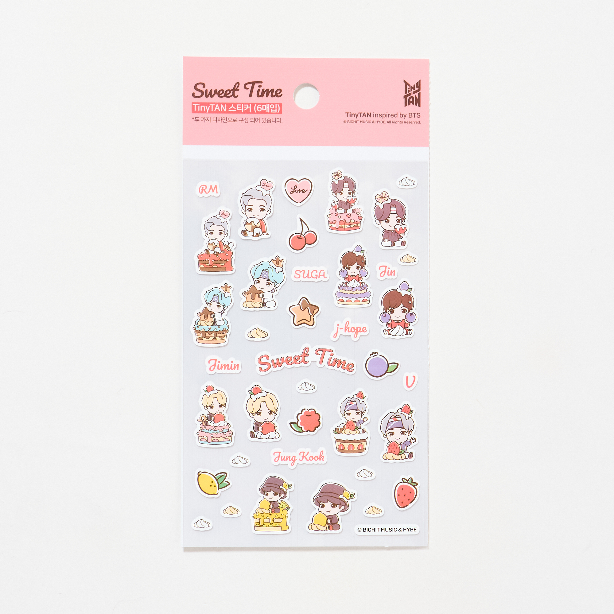 TinyTAN ステッカーセット(6枚入り) Sweet Time