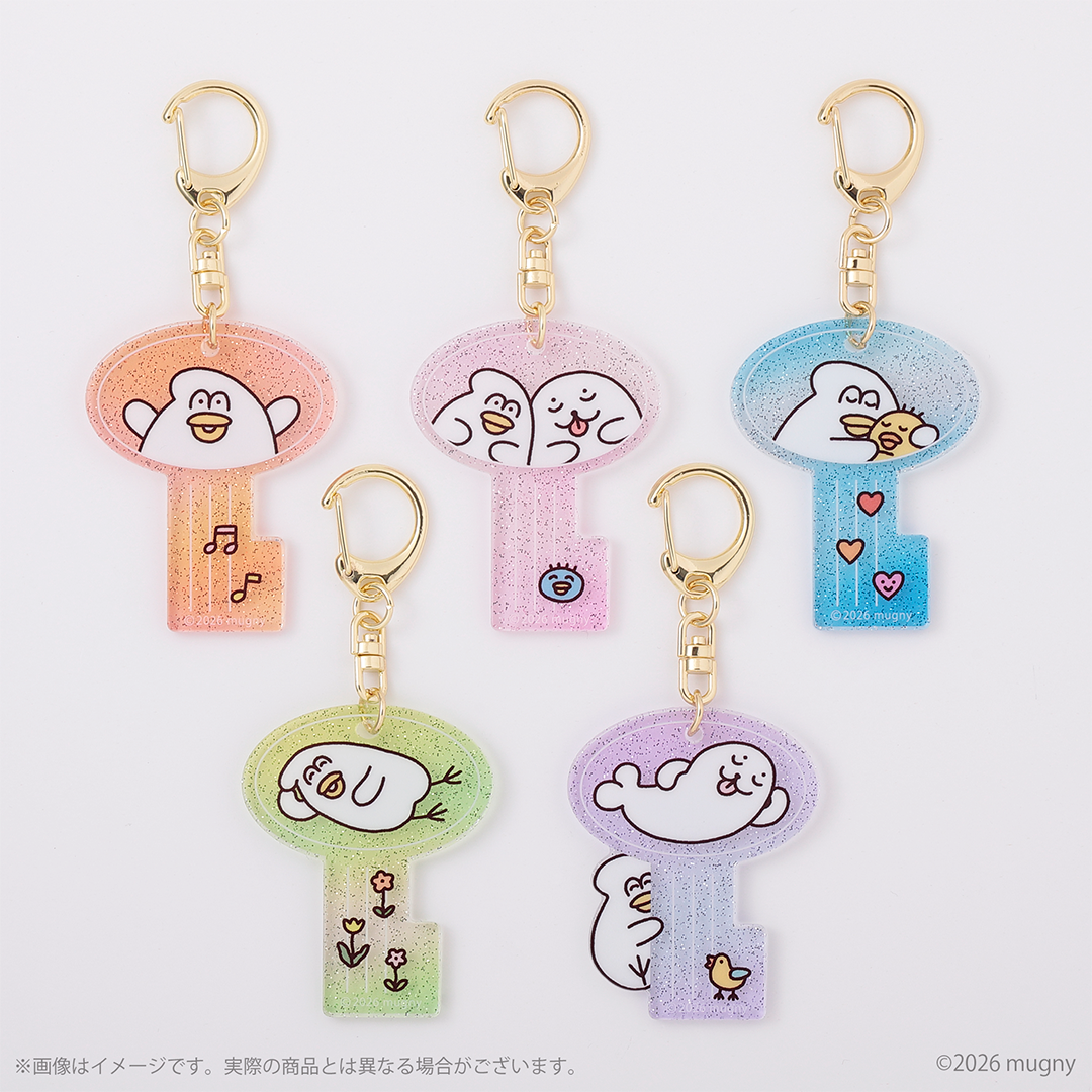 とりもち トレーディング 鍵型アクリルキーホルダー