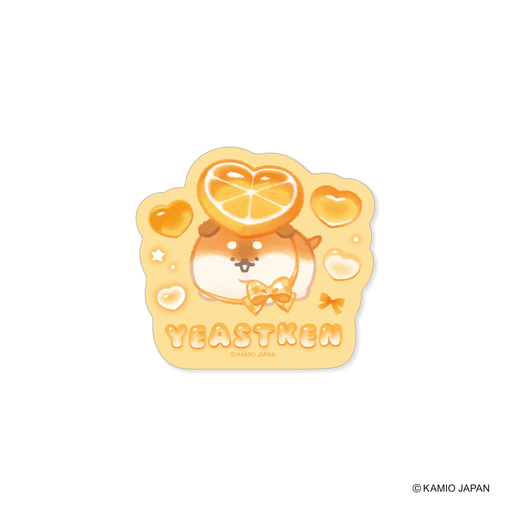Eastken Heartful × Fruits Die-Cut Sticker (Mameshi Butter Roll)