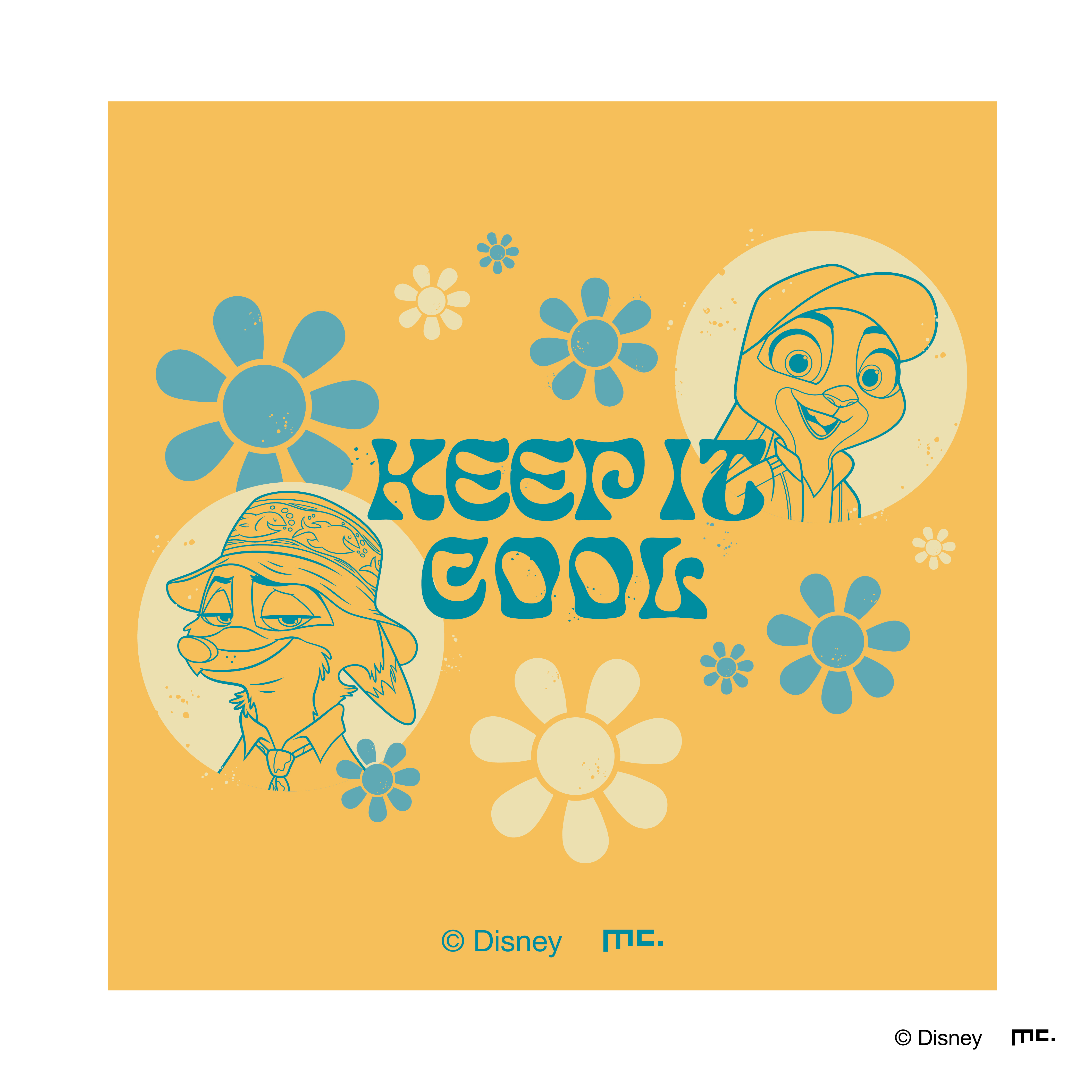 スクエアステッカー KEEP IT COOL